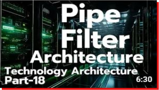 what is pipe filter architecture - technology....